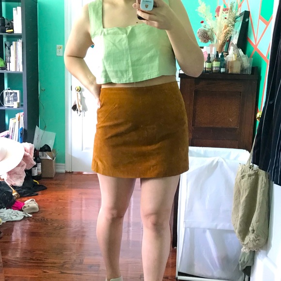 Faux Suede skirt - Picture 2 of 6